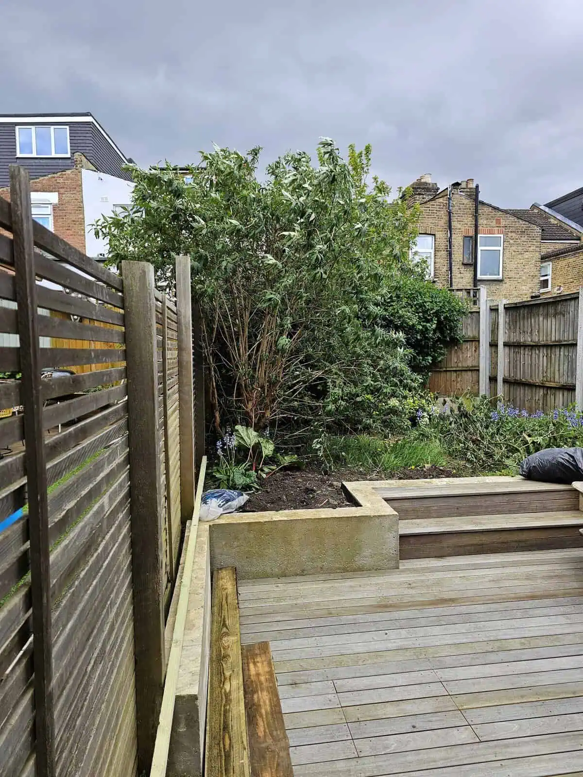 Clay Paver Garden Transformation — before